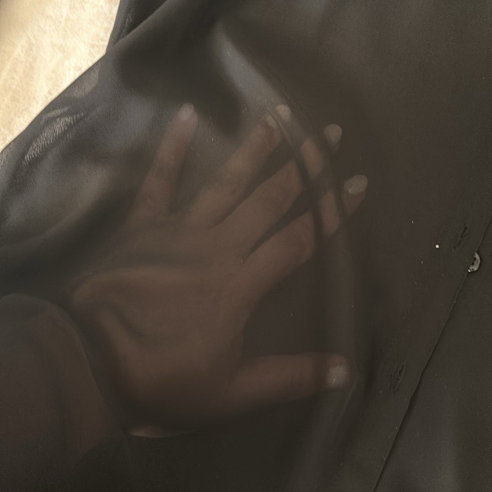 Sheer Button Down Shirt - image 3